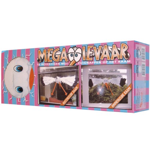 Fensterstorch klein Storch fliegt durch Fenster 90cm Deko Geburt Babyparty - 2