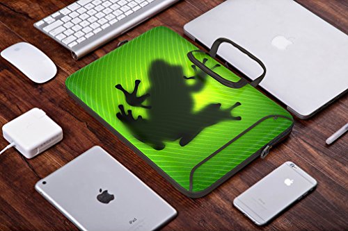 Sidorenko Designer Notebooktasche in zwei Größen erhältlich 15 Zoll &#8211; 15,6 Zoll / 17 Zoll &#8211; 17,3 Zoll // mit Tragegurt + Tragegriff inkl. Zusatzfach für Maus und Ladegerät an der Vorderseite der Tasche Laptoptasche Tragetasche Umhängetasche Bag - 6