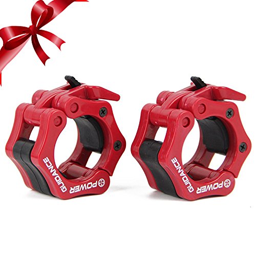 Gewichtheben Barbell Clamp Kragen - DURCH POWER GUIDANCE - Schnellwechsel-Paar Locking 50mm Olympic Bar - Ideal f¨¹r Cross-Fitness-Training - Lebenslange Garantie