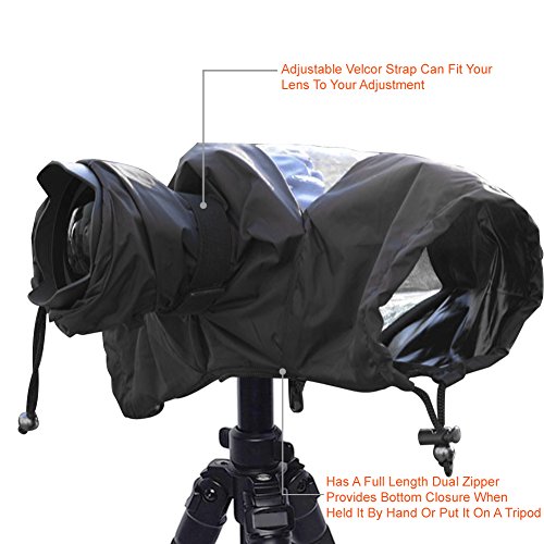 Paxcoo Camera Protecteur de pluie Rainproof pour Canon Nikon Sony et autres appareils photo reflex
