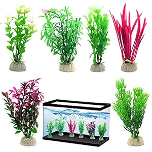 Venus Aqua? Aquarium Decoration Artificial Plant for Fish Tank DIY Craft Set of 6 pcs