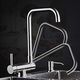 Fregaderos de cocina Grifos de agua caliente y fría Planos reversibles