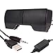 Price comparison product image Dax-Hub Clip Portable Mini Wired USB Loudspeaker for Laptop Desktop; Mini Clip-On Stereo Hifi Speaker Audio Displayer (Black)