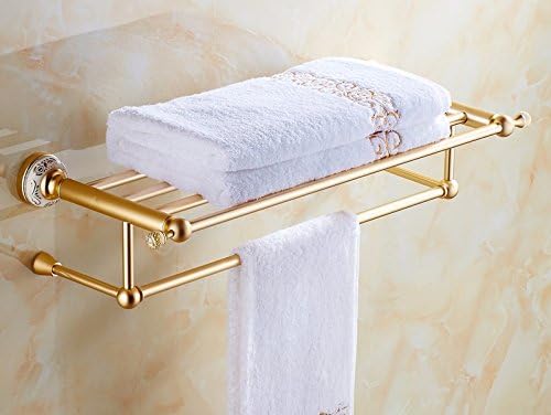 USDFJN towel rails The Minimalist Style Toilet Bathroom Stand Gantry European Style Space Aluminum 60Cm 2