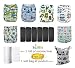 LilBit 6 pcs Pack Reusable Washable Adjustable One Size Baby Cloth Nappies LBTZH20-UK