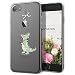 Produktbild GrandEver Hülle für Apple iPhone 8 Transparent Weiche Silikon Handyhülle Gel TPU Bumper Durchsichtig Schutzhülle mit Lieblich Grün Dinosaurier Muster Rückschale Klar Handytasche Anti-Kratzer Ultra Slim Rückseite Soft Case Cover