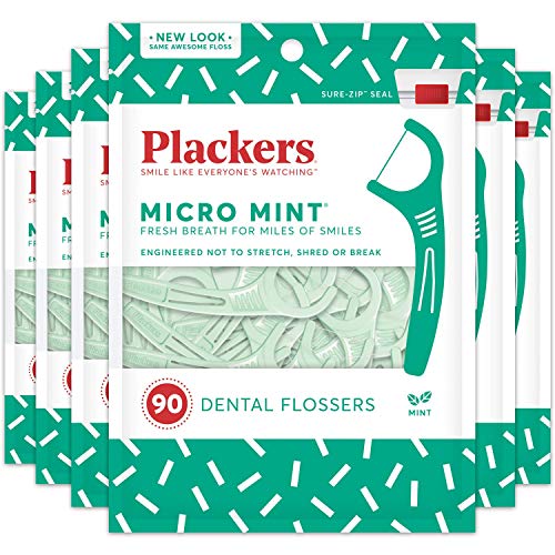 Plackers Micro Mint, 90 Count (Pack of 6) by Plackers