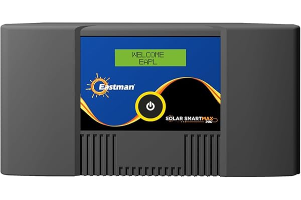 Eastman Smart Max 900 Pure Sinewave Solar Inverter 500VA/12V Reliable Power Backup for Home,Office & Shops Intelligent, Hybrid & Solar Warranty 36 Months on Product,10 Years Transformer