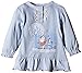 Pumpkin Patch Baby-Girls Glitter Trim Long Sleeve T-Shirt, Blue Allure, 12-18 Months