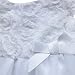 EESHOW Baby Girls Flower Rose Christening Dress Wedding Pageant Party Communion Princess Dresses White 0-3 Months