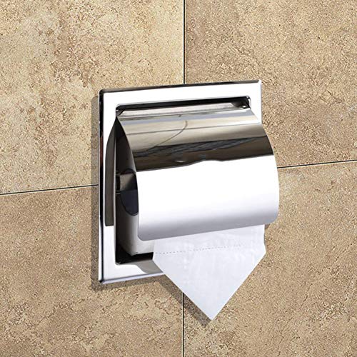 Preisvergleich Produktbild An der Wand montiert Badezimmer Papierhandtuchhalter Edelstahl Toilettenpapierhalter Box Rollenhalter Handy Tissue Box Sanitärschale Toilettenpapierhalter Edelstahl Toilettenpapierhalter Edelstahl Pap