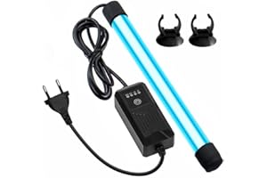 BORDEAG Lampe Stérilisateur UV, 13 W 220 V UV Aquarium Stérilisateur Lampe, Lumière UV D'aquarium, Stérilisateur UV pour La Maison pour Aquarium Eau Désinfection Nettoyage