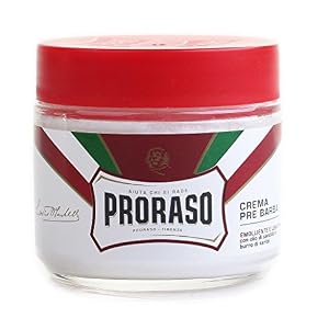 Proraso Red Sandalwood and Shea Butter Shaving Soap Tub and Pre Shave Cream Twin Pack - Image 2