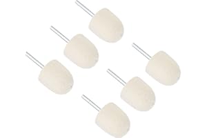 CoCud Polier-Bits aus Wollfilz, 20 mm Durchmesser 1/8 Zoll Schaft, konische Polierscheiben Schleifkopf – (Anwendungen: zum Polieren von Materialien), 8 Stück