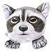 Produktbild Toi-Toys Beany Animals Hug Waschbär Gedruckt 9 cm Grau