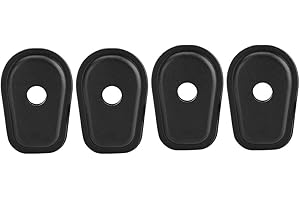 Gorgeri 4 pcs Junta de luz de giro de motocicleta Almohadillas de junta de sello de luz de señal de giro de motocicleta para Z250 Z300 Z650 Z750 Z800 Z900 Z1000 Z750S (Negro)