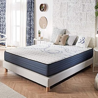 NATURALEX | Perfectsleep | Matelas 180x200 Cm Mousse A Mémoire Technologie Blue Latex Multi-Densité HR | Parfait Soutien Haute Resilience Ultra Respirante | Ergonomique Hypoallergénique | 22 cm