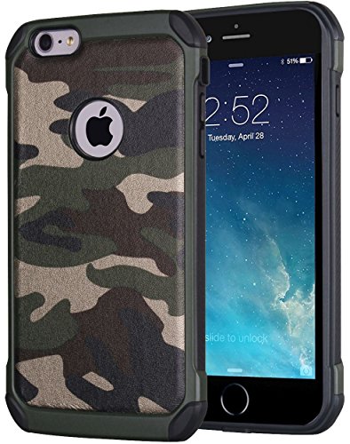 JAMMYLIZARD   Funda Army Para   iPhone 6   6s 4 7    Dise  o Camuflaje Heavy Duty Case  VERDE