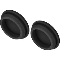 QUARKZMAN 10 Stück Silikonstopfen Silikon Lochstopfen, 30 mm Montagedurchmesser Schmale Nutbreite 2.5 mm Rund Gummistopfen Blindstopfen Abdeckstopfen für Küchen Bulkheads Schwarz