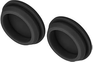 ‎QUARKZMAN QUARKZMAN 2 Stück Silikonstopfen Silikon Lochstopfen, 30 mm Montagedurchmesser Schmale Nutbreite 2.5 mm Rund Gummistopfen Blindstopfen Abdeckstopfen für Küchen Bulkheads Schwarz