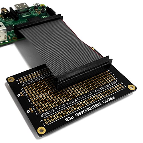 Halbe Größe – Raspberry Pi Proto Breadboard PCB Kit für Modell 3 / Zero 1.3 / 2 / B + / A + / B / A (mit 2×20 Pin Header) - 4
