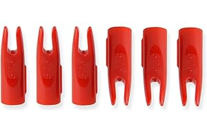 ZZYB 50Pcs Tir à l'arc Flèche Encoches Plastique 5/16" Chasse Plastinock Flèche Encoches Shaft Accessoires d'extrémité