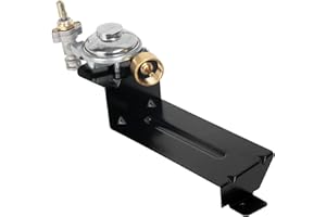 DELSBBQ Valve Regulator for Weber Q200 Q220 Series 396001 396002 566001 566002 566801 Gas Grills, Replacement Parts for Weber 80476 Valve Regulator Assembly Black