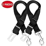 Aodoor Auto Hunde Sicherheitsgurt Hundegurt Sicherheitsgeschirr Hunde Adapter Autosicherheitsgurt Schwarz 18-27.5in 2 pack