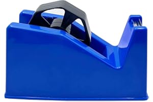PaulStore Large Tape Dispenser Heavy Duty Desktop Office SELLOTAPE CELLOTAPE Pack Holder (Blue)