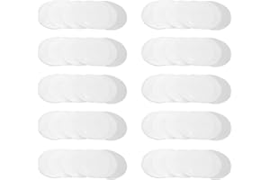 HZTYYIER 200Pcs Transparent Badge Film Clear Badge Films Blank Pin Back Button Parts for Round Badge Making Supplies (32MM)