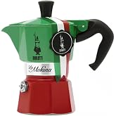 Bialetti 0005650 La Mokina Tricolor Coffee Maker 1/2 Cup Half Cup