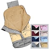 Infantastic Baby Sleeping Bag Winter Footmuff Warmer for Stroller Car Seat (Grey with pattern)