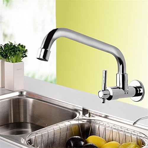 Single Lever Spout Bath Basin Sink Walls Taps , Chrome Single Cold Water Kitchen BBBB