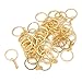 Produktbild IPOTCH 50er Set Schlüsselringe 28mm Metallringe Schlüsselanhänger Verbinder Ring - Gold