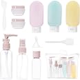 11-teiliges Reiseflaschen Set Aus Silikon – 30/50/60/80 Ml, Mit Pumpspendern & Sprühflaschen