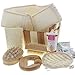Bade Sauna Bürsten Peeling Set, Zuber, Bürsten, Luffa Schwamm, Peelinggurt, Cellulitebürste von Kosmetex