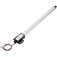 Jiawu Electric Linear Actuator, 12V 7.9 Stroke Linear Actuator Motor, 150N, Automatic Lifting Speed 4mm/s, Waterproof for Agricultural Machinery, Robotics, Window Opener