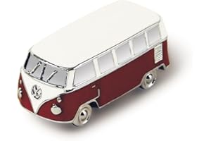 BRISA VW Collection - Magnete da frigorifero-ufficio-bacheca Volkswagen nel modello 3D T1 Bulli Bus (Rosso)