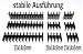 Produktbild 9 Stück SET = 3x 24 & 8 & 6-Slot Kabelkamm für 3mm Kabel (gesleeved bis 3,6mm) 5mm Materialstärke ATX (stabile Ausführung schwarz)