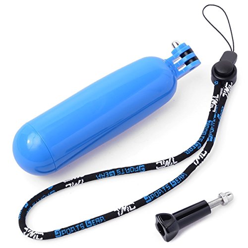 Monopod Buceo Manija de Mano del Apretš®n de Flotante Floating Bobber+ Tornillos+ Accesorios Flotantes de Mu?eca Strap para GoPro Hero 2 3 3+ Azul