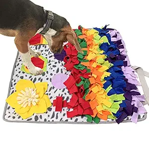 Snuffle Mat for Dogs, Nosework Feeding Blanket Sniffing Pad for Interactive Games, Foraging Puzzle Enrichment Toys for Large Small Medium Pets