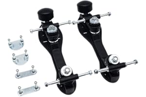 SUDSTY Ctwezoikmt Four-Wheel Two-Row Roller Skate Bracket Skateboard Base Bottom Plate Skate Base Bottom Plate Black