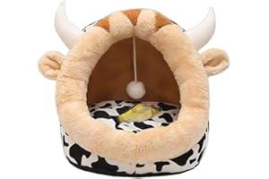 YunNasi Katzenhöhle Katzen Haus Katzenbett Haustier Pet Nest Schlafsack Kuschelhöhle Für Komfortabel (52x48x39cm, Geschenk3)