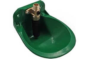 MUALROUS Dispensador automático de cuenco de bebedero de oveja Válvula de cobre de cabra Dispensador de consumo de ganado para terneros de cabra Ganado Cerdo Lechones para perros Sistema de riego