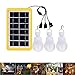 Produktbild Solarlampe,3 Stück Campinglampe LED mit Haken, Campinglampe Zeltlampe Glühbirne mit Solar Panel Solarladegerät für Camping, Abenteuer, Angeln, Garage, Notfall, Stromausfall