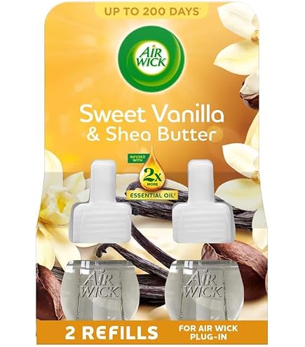 Air Wick Lot de 3 recharges pour spray automatique sans gaz Vanille & Chèvrefeuille