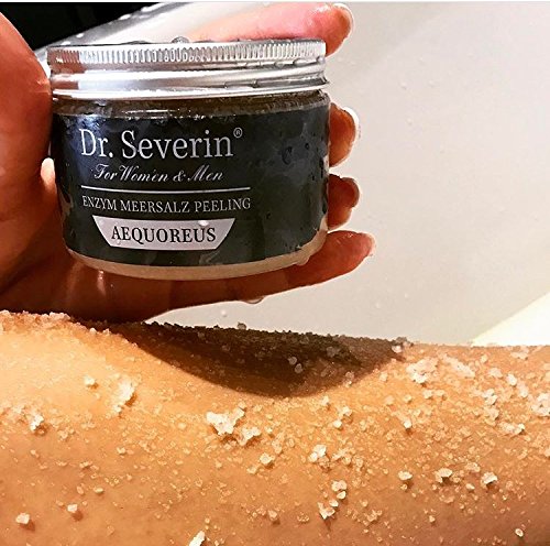Dr. Severin® Aequoreus Enzym Meersalz Peeling 150ml – gegen eingewachsene Haare nach der Haarentfernung ( Waxing Sugaring Rasur Epilation ). Mit Enzymen, Arganöl und Salz + Spurenelementen aus dem toten Meer. - 5