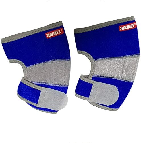 eYotto Girls Boys Arm Elbow Brace Support Adjustable 1 Pair, Kids Elbow Arm Compression Wrap Belt Durable Pad for Running Cycling Playing