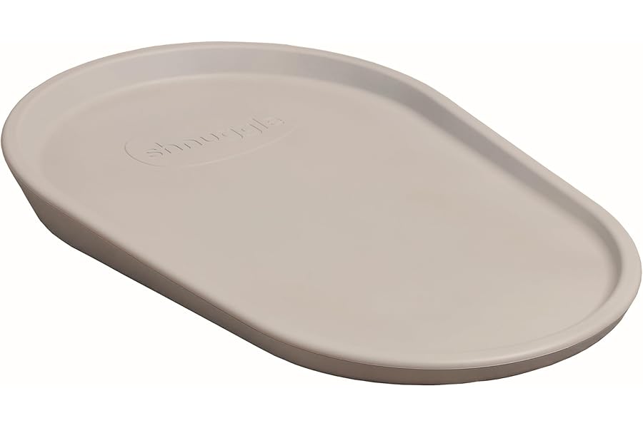 Shnuggle Squishy Baby Changing Mat | Soft and Warm Foam Material is Nicer for Babies | Perfect for Nappy/Diaper Changing Time | Anti-Slip Easy Clean Wipeable (Taupe)