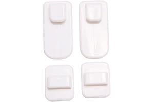 SANWOOD Lot de 2 crochets avec porte-crochets muraux autocollants pour télécommandes de télé/air conditionné